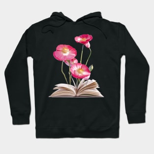 Book Of Flower, Flower Book, Flower And Book Hoodie